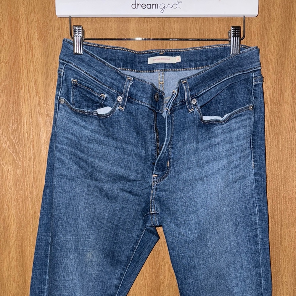 Levi's Blue Straight Leg Jeans Classic Denim